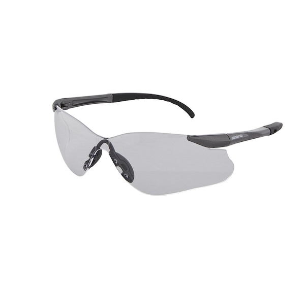 Jackson Safety Safety Glasses, Anti-Scratch, Clear Lens, Gunmetal Frame, Frameless 50025 - main